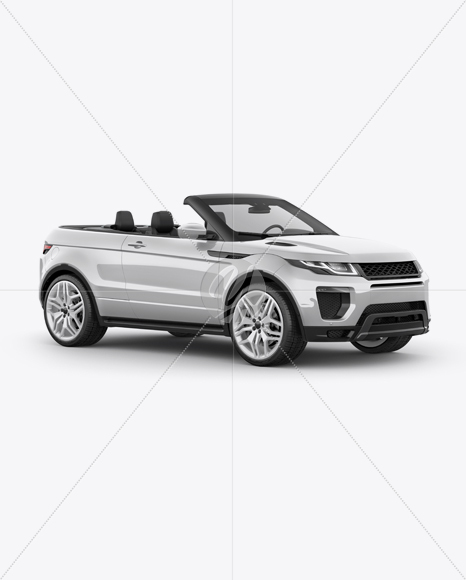 Convertible Crossover Mockup - Half Side View