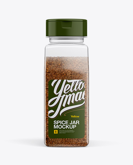Spice Jar Mockup - Front and Back Views