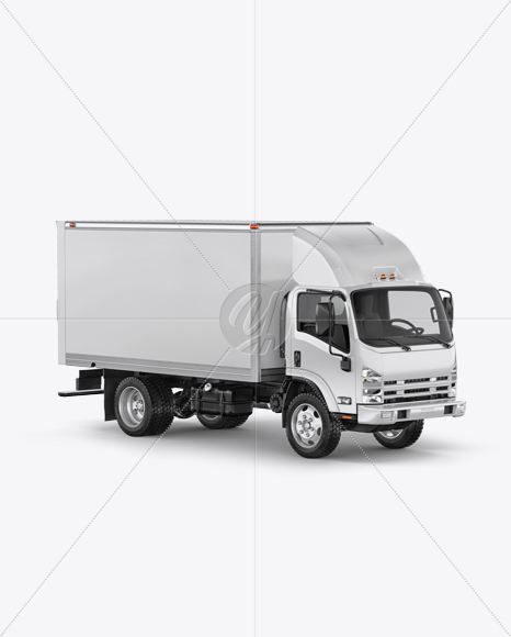 Isuzu Elf Mockup - Half Side View