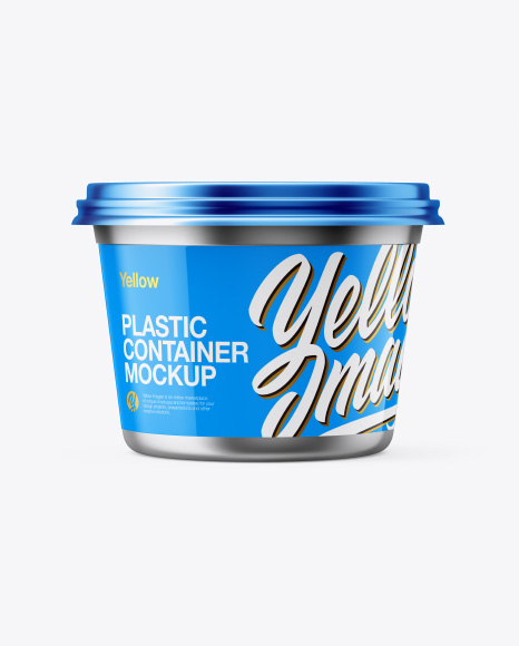 Metallic Sour Cream Cup Mockup