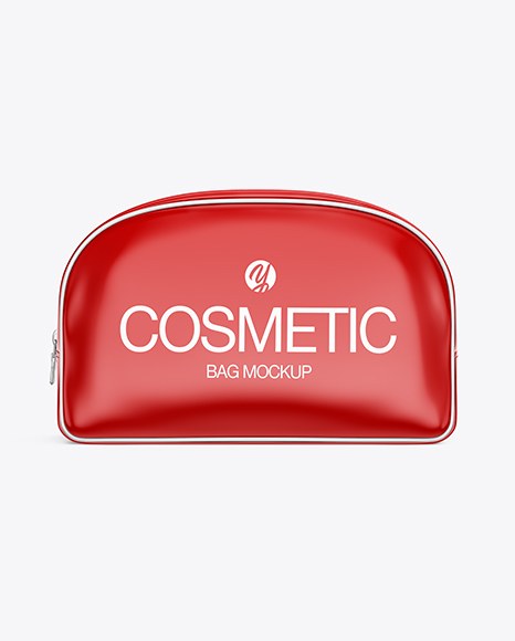 Glossy Cosmetic Bag Mockup