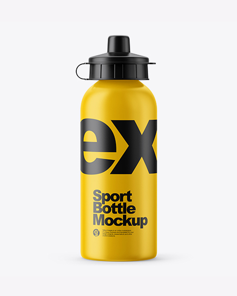 Matte Sport Bottle Mockup