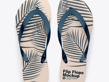 Flip Flops Mockup - Top View