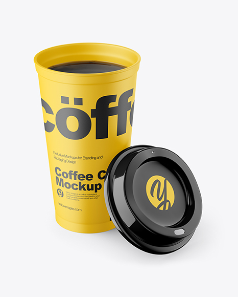 Opened Coffee Cup Mockup