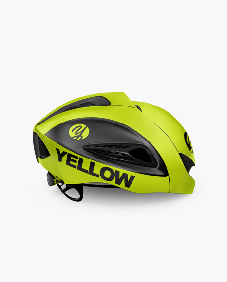 Cycling Helmet Mockup - Side View