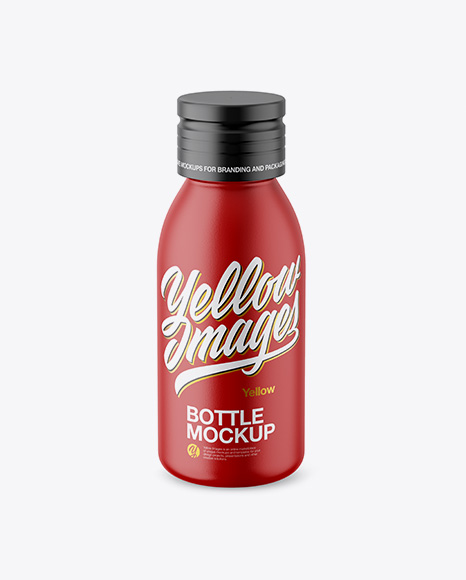 Matte Bottle Mockup - High-Angle Shot