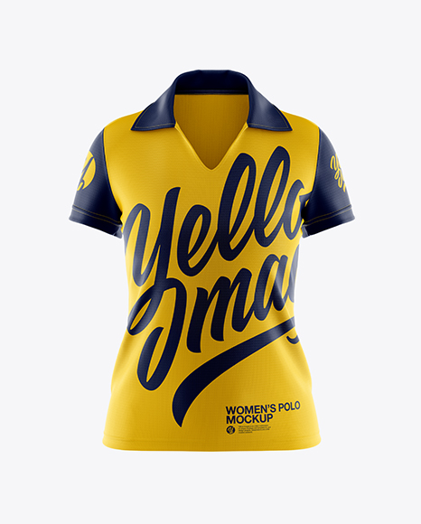 Women’s Polo Mockup - Front View