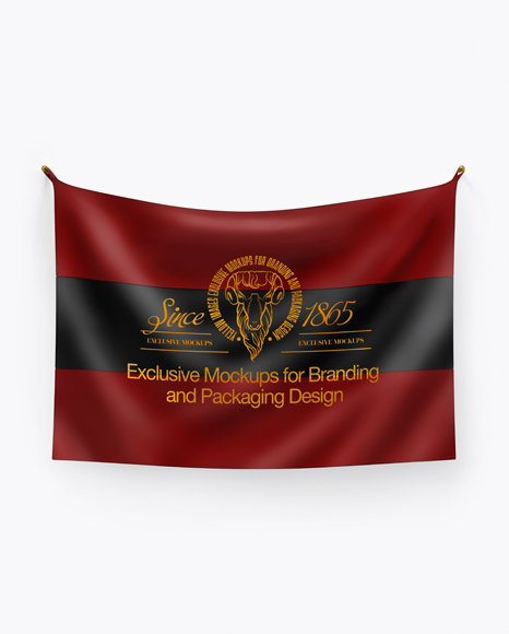 Flag Mockup - Front View