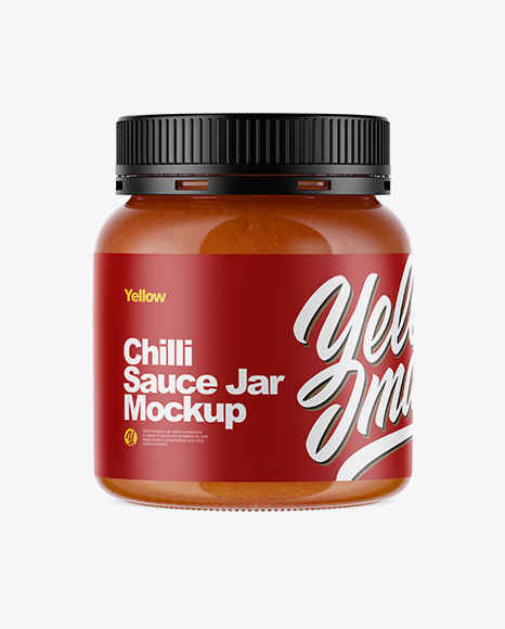 Chilli Sauce Jar Mockup