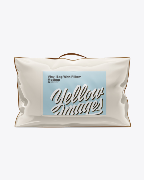 Vinyl Bag W/ Pillow Mockup