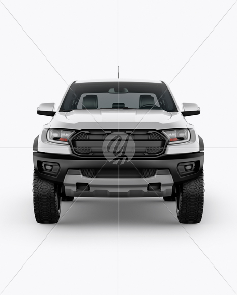 Pickup Truck Mockup - Front View