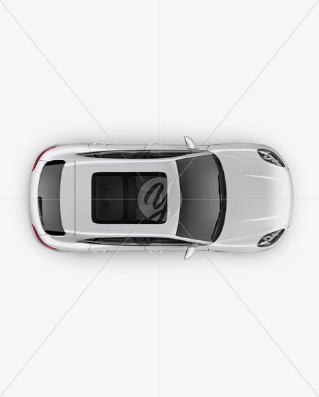 Luxury SUV Сrossover Mockup - Top View