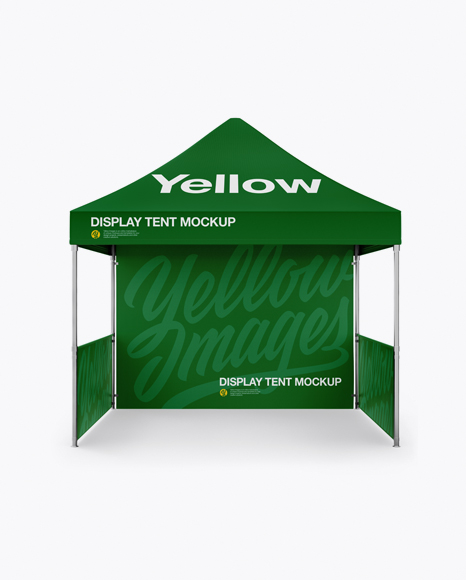 Display Tent Mockup - Front View