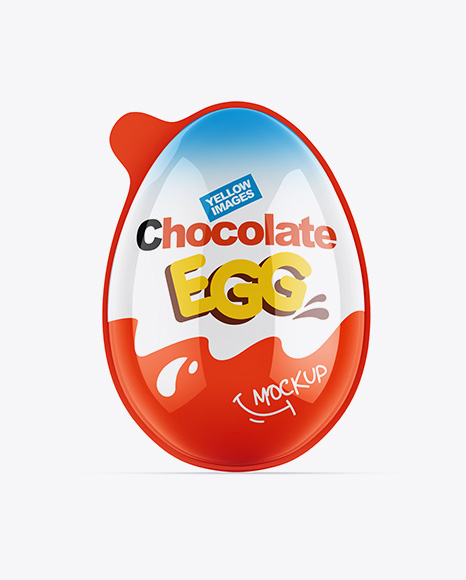 Glossy Chocolate Egg Pack Mockup