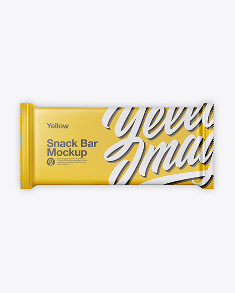 Matte Snack Bar Mockup - Top View