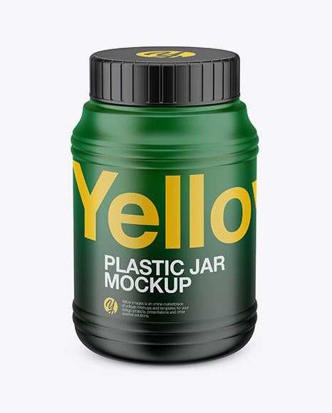 Matte Jar Mockup - Front View