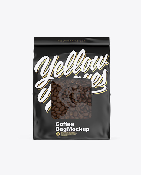 Coffee Bag Mockup - Front View