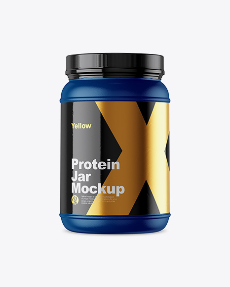 2lb Protein Jar Mockup