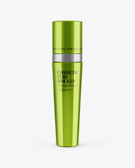 Metallic Cosmetic Tube Mockup