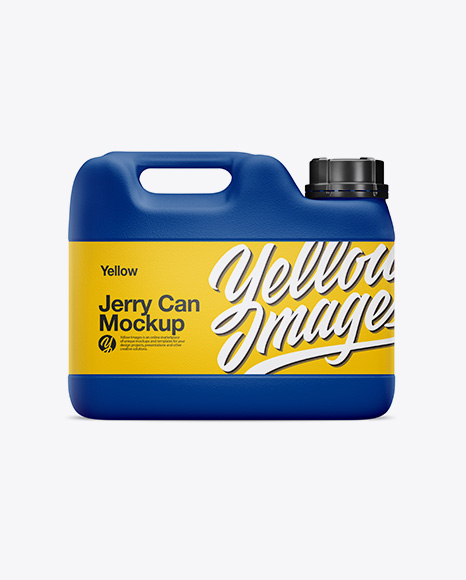 8L Plastic Jerry Can Mockup - Front View