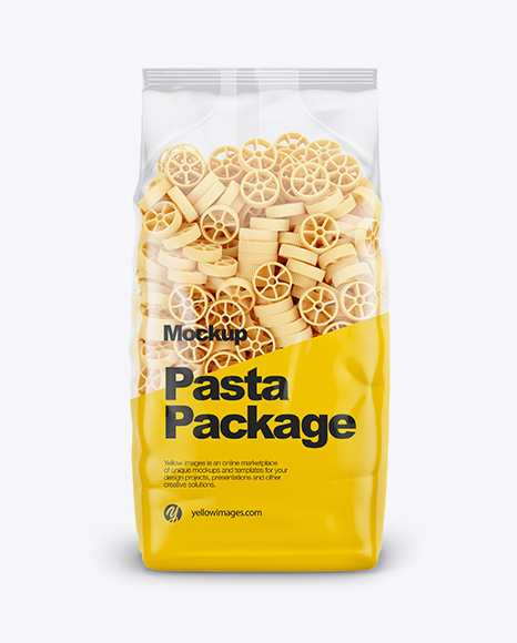 Ruote Pasta Mockup - Front View