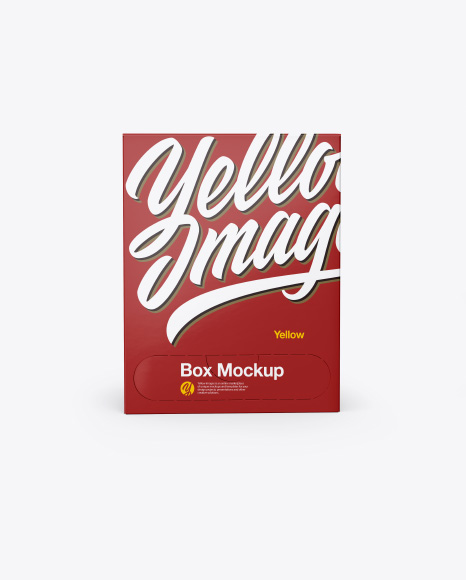 Tea Box Mockup - Front View