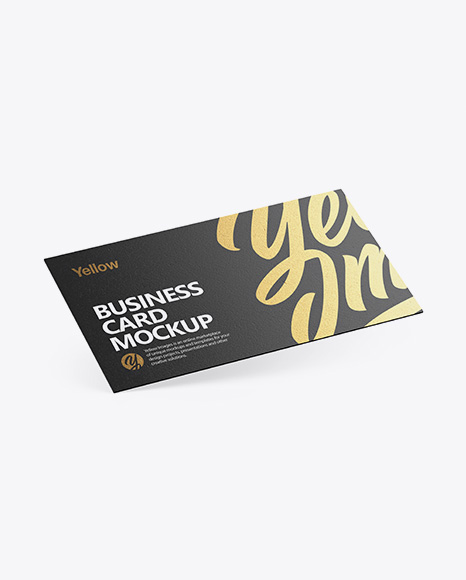 Textured Business Card Mockup
