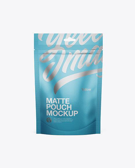 Matte Stand Up Pouch Mockup - Front View