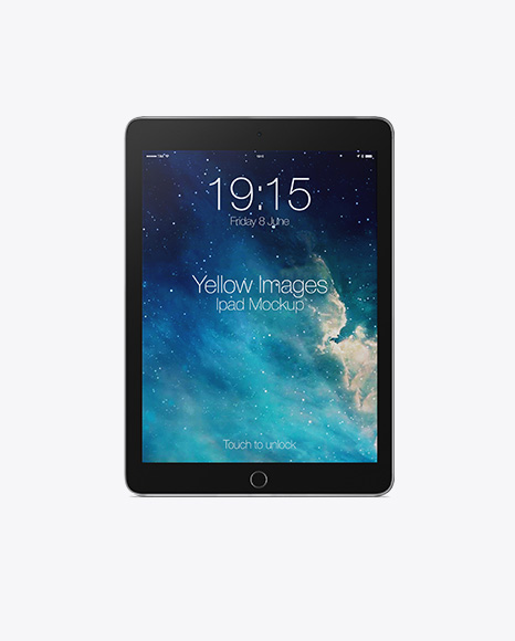 Vertical iPad Mockup - Front View