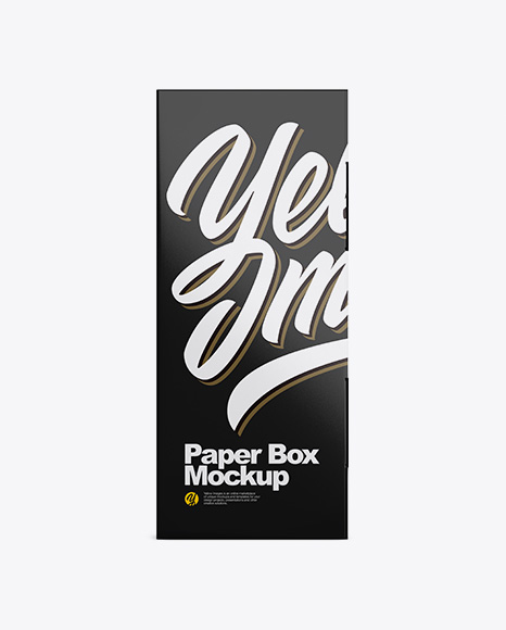 Glossy Paper Box Mockup