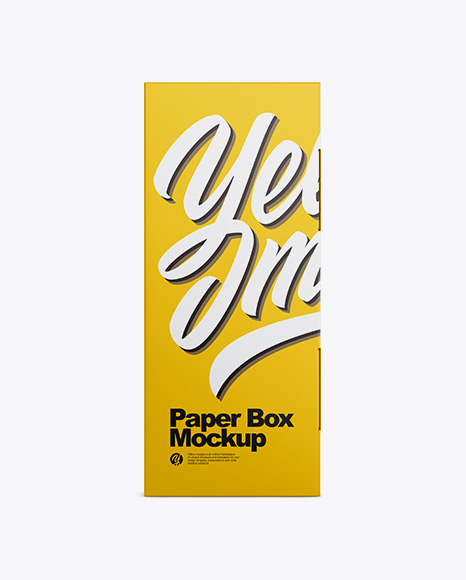 Matte Paper Box Mockup