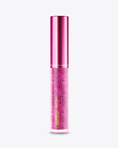 Cosmetic Matte Metallic Bottle Mockup