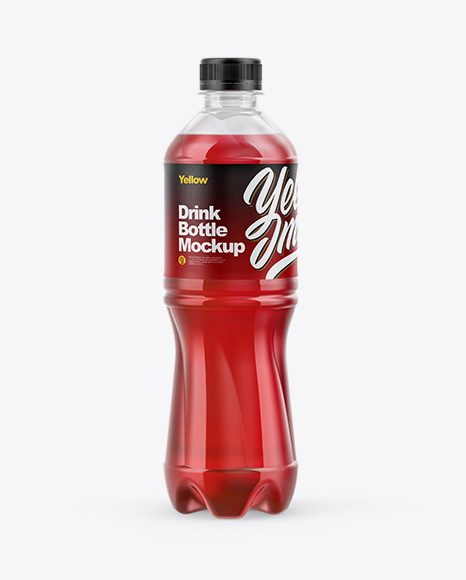 Plastic Bottle With Soft Drink Mockup