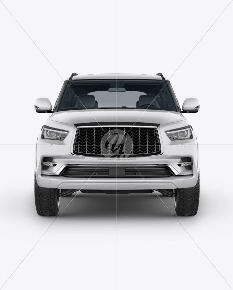 Full-Size Luxury SUV Mockup - Front View