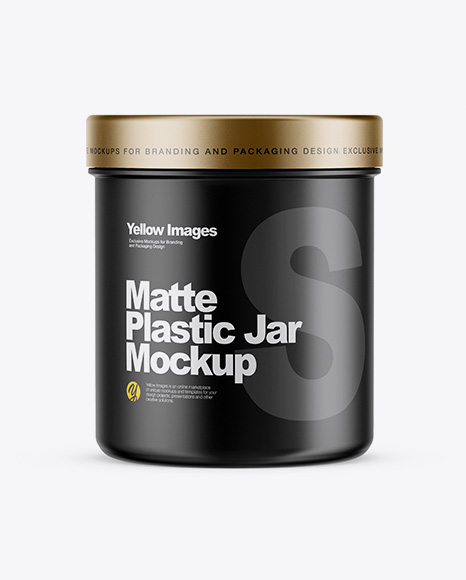 Matte Jar Mockup - Front View
