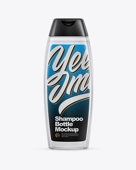 Clear Shampoo Bottle Mockup