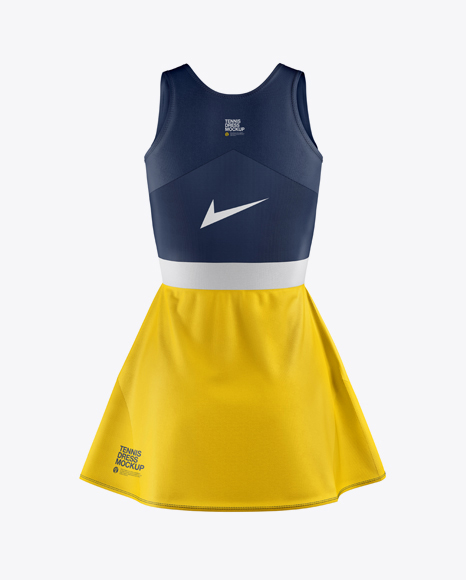 Women’s Tennis Dress Mockup - Back View