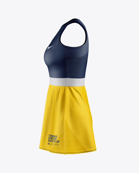 Women’s Tennis Dress Mockup - Side View