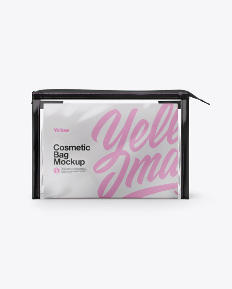 Cosmetic Bag Mockups - Front View