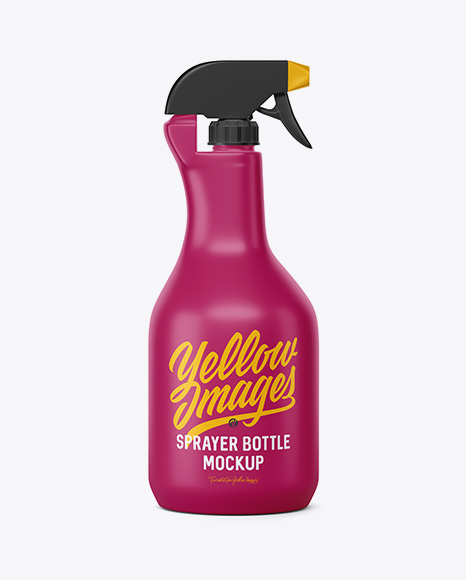 Matte Sprayer Bottle Mockup