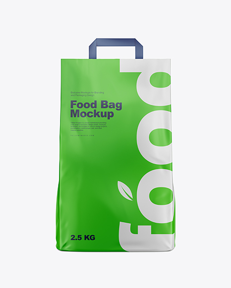 Matte Food Bag Mockup - Front View
