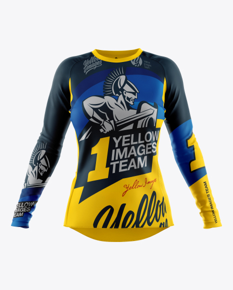 Women`s Cycling Jersey Mockup - Front View