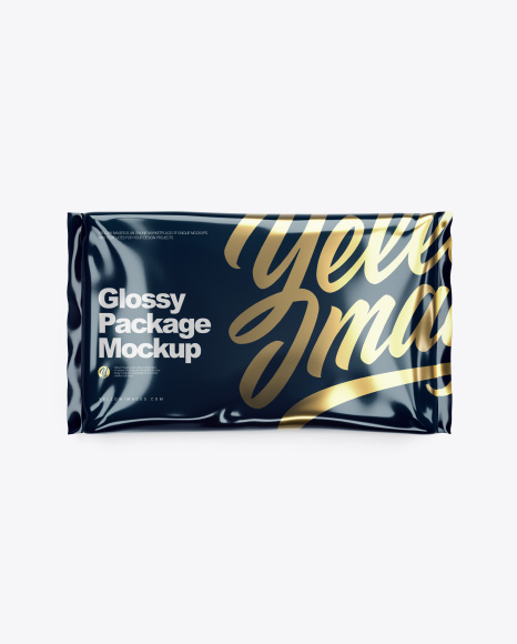 Glossy Package Mockup - Top View
