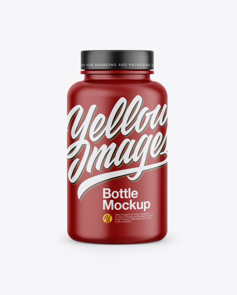 Matte Bottle Mockup - Front View