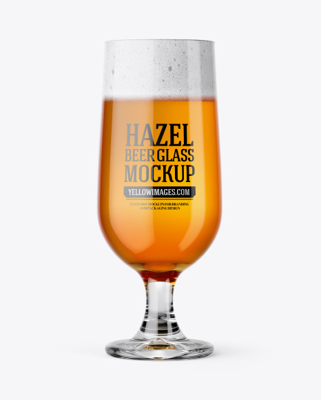 Embassy Glass with Hazel Orange Beer Mockup