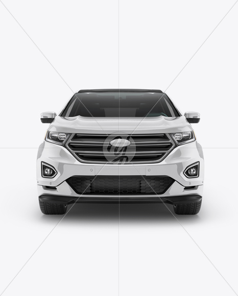 SUV Сrossover Mockup - Front View