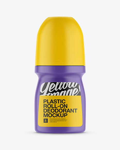 Plastic Matte Roll-On Deodorant Mockup