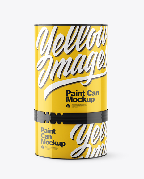 Glossy Paint Cans Mockup