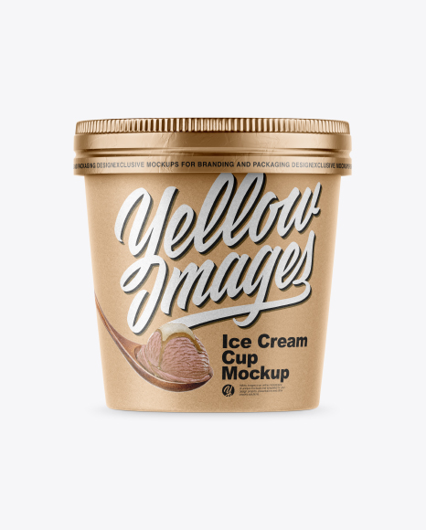 Kraft Ice Cream Cup Mockup