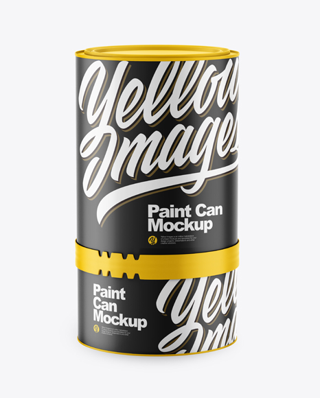Matte Paint Cans Mockup